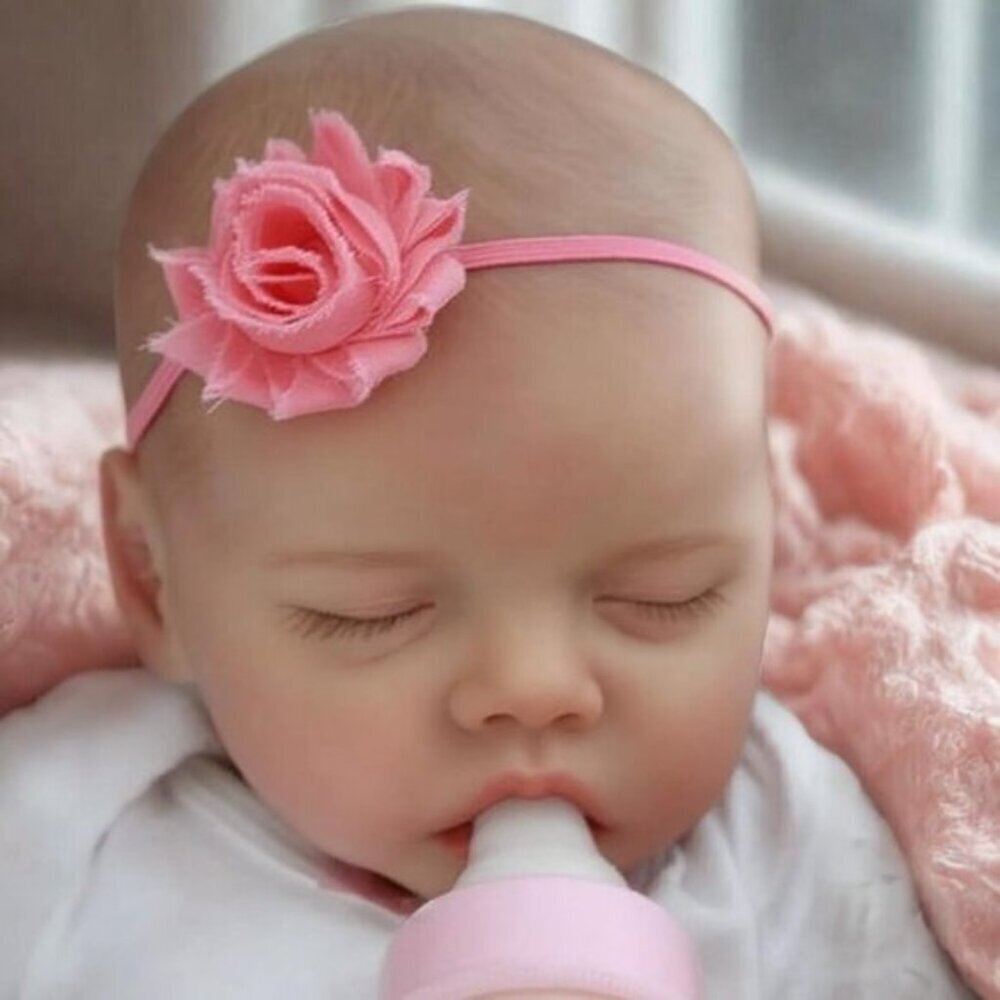 17" Lifelike Reborn Baby Doll Girl – Soft Vinyl, Poseable with Gift Set - Picture 8 of 9